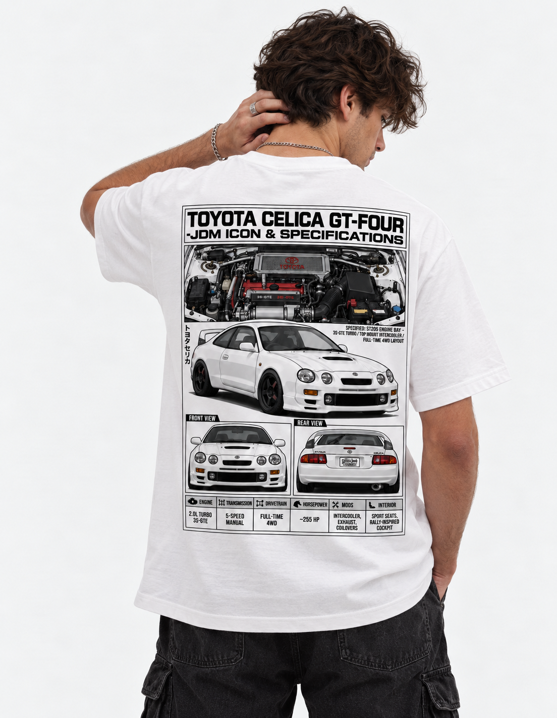Toyota Celica GT-Four Graphic T-Shirt – White