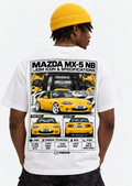 Mazda MX-5 NB Miata Graphic T-Shirt — White