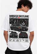 Nissan Skyline R32 GT-R Graphic T-Shirt — White