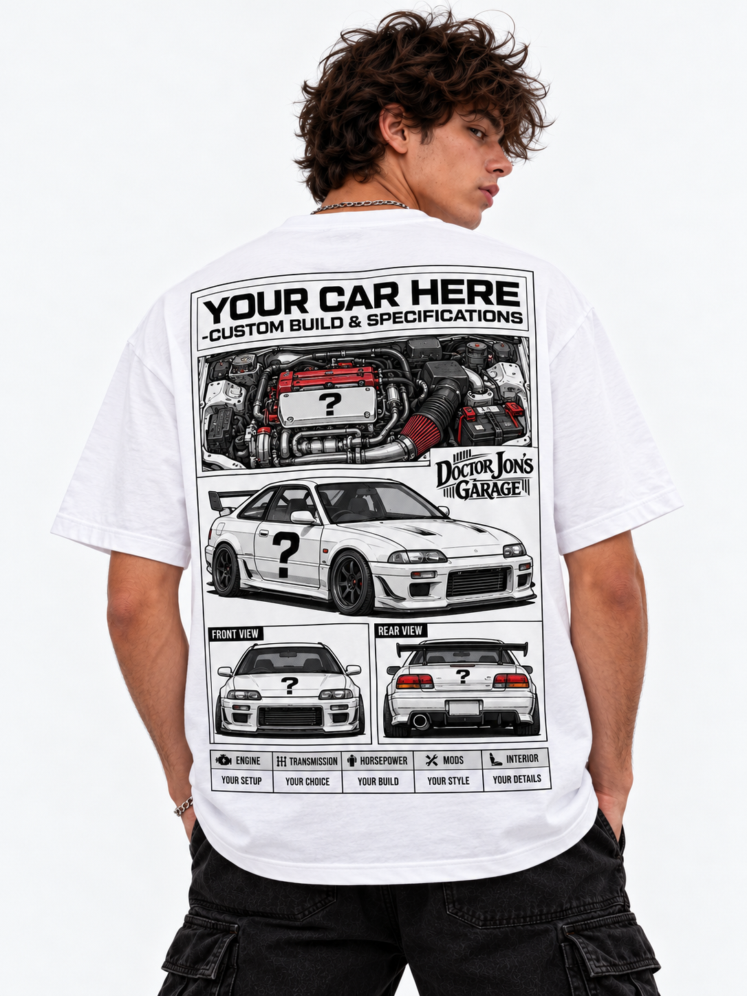 Custom Car Graphic T-Shirt — Your Car, Your Design