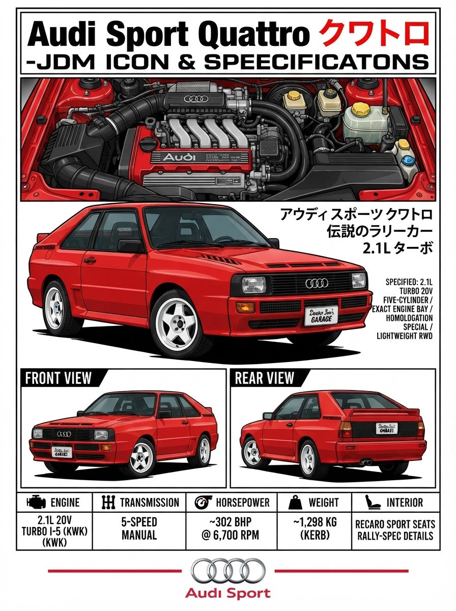 Audi Sport Quattro standalone artwork for printing