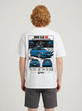 BMW E46 M3 shirt print shown on model back