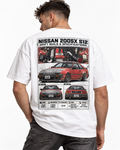 Nissan 200SX S12 drift graphic T-shirt model back view