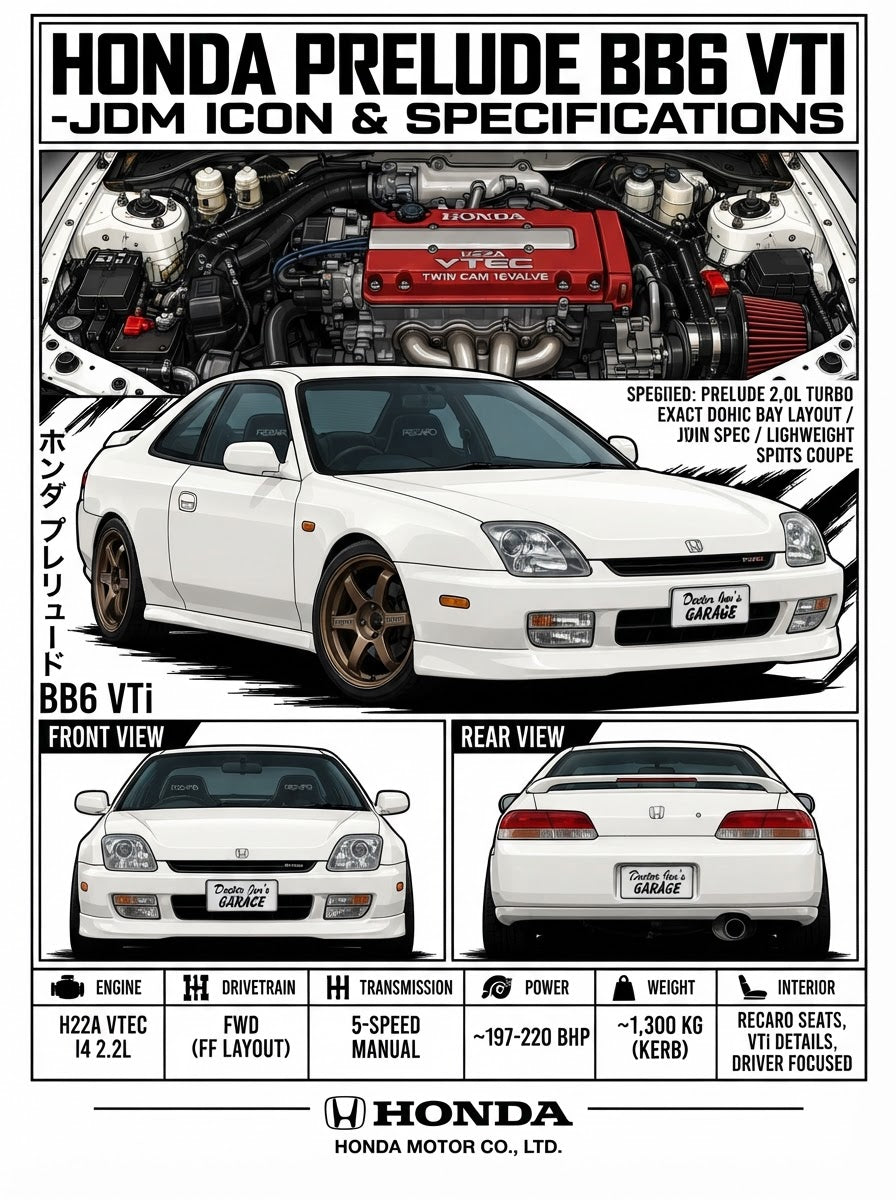 Standalone Honda Prelude BB6 VTi printable artwork graphic