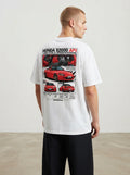 Honda S2000 AP1 T-shirt photo with back graphic on model