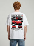 Toyota Supra A70 Mk3 shirt mockup model wearing back print